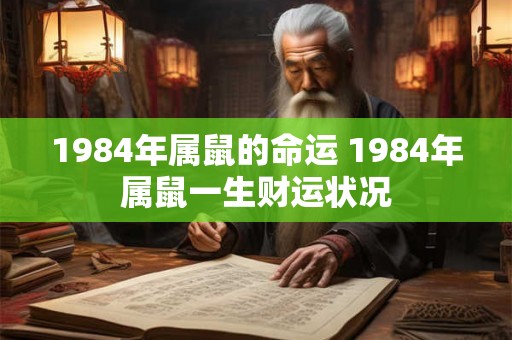 1984年属鼠的命运 1984年属鼠一生财运状况