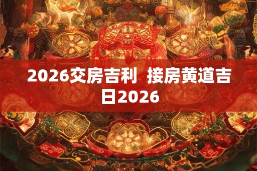 2026交房吉利  接房黄道吉日2026