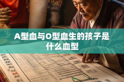 A型血与O型血生的孩子是什么血型 A型血与O型血生的孩子是什么血型