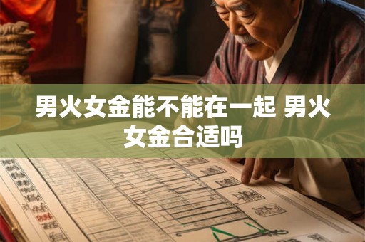 男火女金能不能在一起 男火女金合适吗 男火女金能不能在一起 男火女金合适吗