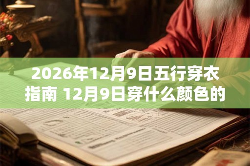 2026年12月9日五行穿衣指南 12月9日穿什么颜色的衣服