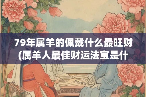 79年属羊的佩戴什么最旺财(属羊人最佳财运法宝是什么?) 79年属羊的佩戴什么最旺财(属羊人最佳财运法宝是什么?)