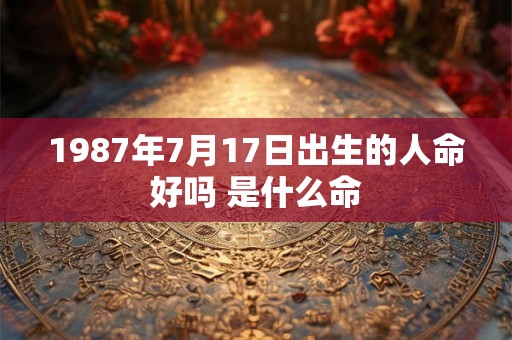 1987年7月17日出生的人命好吗 是什么命
