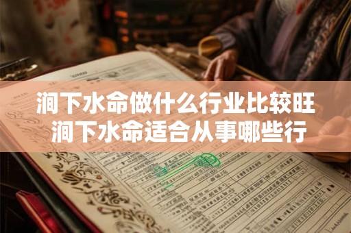 涧下水命做什么行业比较旺 涧下水命适合从事哪些行业比较有前途