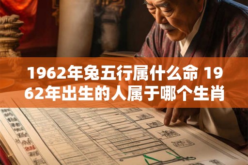 1962年兔五行属什么命 1962年出生的人属于哪个生肖 1962年兔五行属什么命 1962年出生的人属于哪个生肖