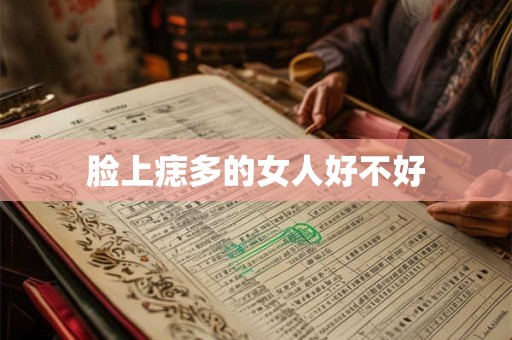 脸上痣多的女人好不好