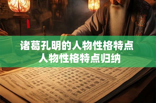 诸葛孔明的人物性格特点  人物性格特点归纳