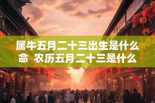 属牛五月二十三出生是什么命  农历五月二十三是什么命