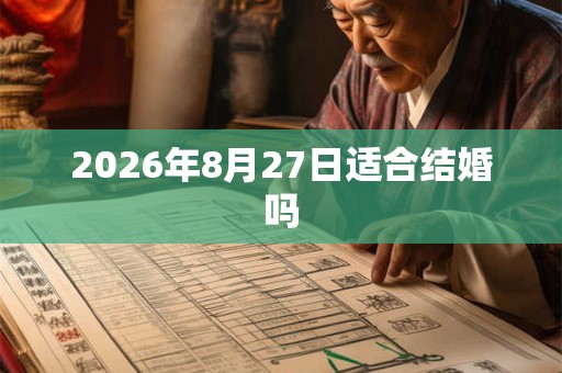 2026年8月27日适合结婚吗