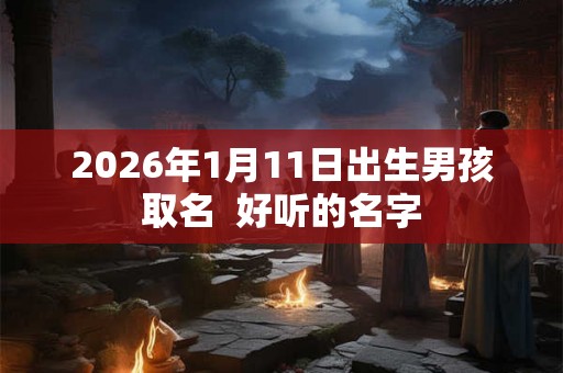 2026年1月11日出生男孩取名  好听的名字