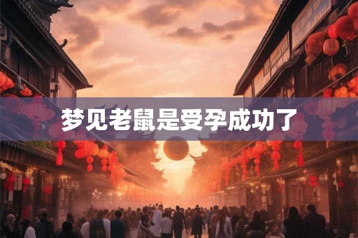 梦见老鼠是受孕成功了