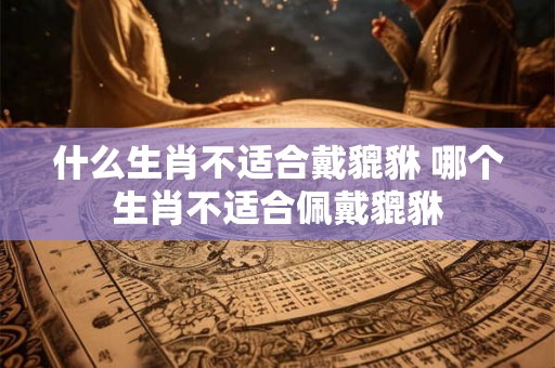 什么生肖不适合戴貔貅 哪个生肖不适合佩戴貔貅