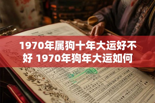 1970年属狗十年大运好不好 1970年狗年大运如何