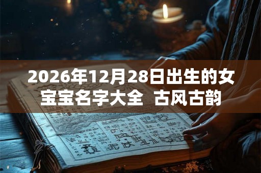 2026年12月28日出生的女宝宝名字大全  古风古韵