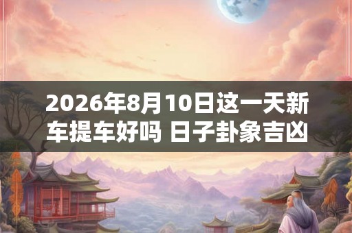 2026年8月10日这一天新车提车好吗 日子卦象吉凶 2026年8月10日这一天新车提车好吗 日子卦象吉凶