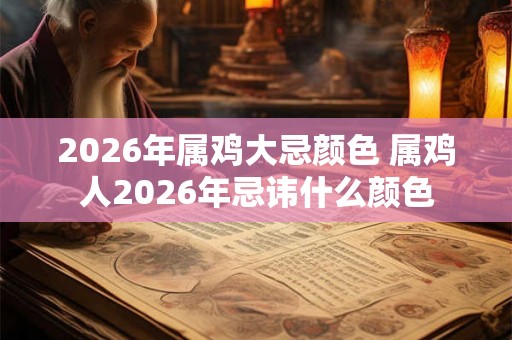 2026年属鸡大忌颜色 属鸡人2026年忌讳什么颜色