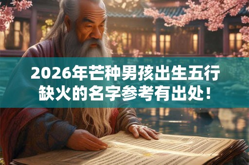 2026年芒种男孩出生五行缺火的名字参考有出处！