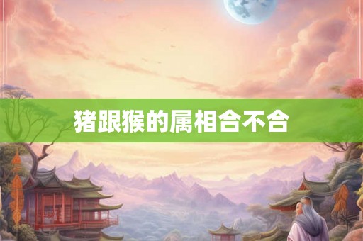 猪跟猴的属相合不合 猪跟猴的属相合不合
