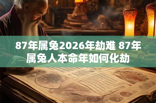 87年属兔2026年劫难 87年属兔人本命年如何化劫 87年属兔2026年劫难 87年属兔人本命年如何化劫