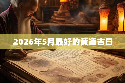 2026年5月最好的黄道吉日 2026年5月最好的黄道吉日