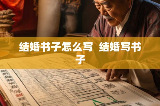 结婚书子怎么写  结婚写书子