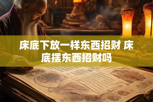 床底下放一样东西招财 床底摆东西招财吗 床底下放一样东西招财 床底摆东西招财吗