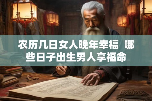 农历几日女人晚年幸福  哪些日子出生男人享福命