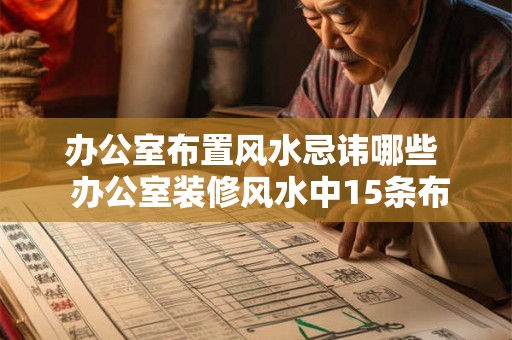办公室布置风水忌讳哪些  办公室装修风水中15条布局禁忌