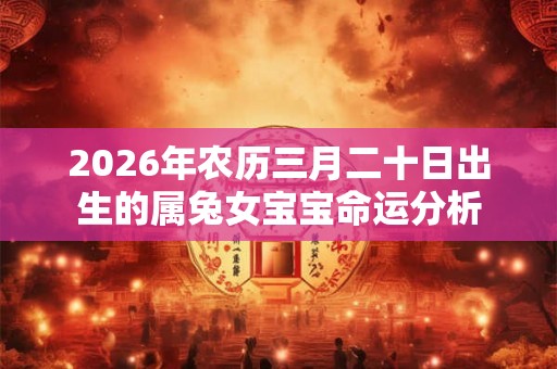 2026年农历三月二十日出生的属兔女宝宝命运分析
