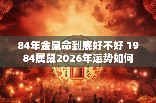 84年金鼠命到底好不好 1984属鼠2026年运势如何