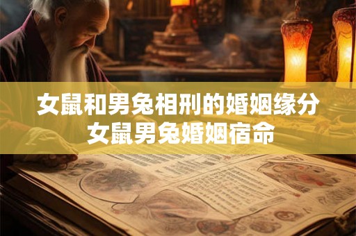 女鼠和男兔相刑的婚姻缘分 女鼠男兔婚姻宿命 女鼠和男兔相刑的婚姻缘分 女鼠男兔婚姻宿命
