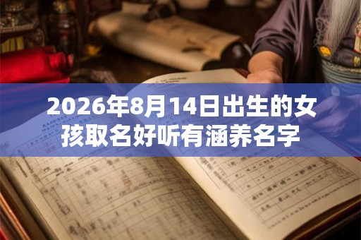 2026年8月14日出生的女孩取名好听有涵养名字