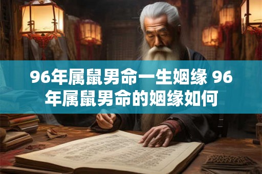 96年属鼠男命一生姻缘 96年属鼠男命的姻缘如何 96年属鼠男命一生姻缘 96年属鼠男命的姻缘如何