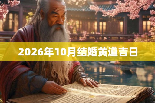2026年10月结婚黄道吉日
