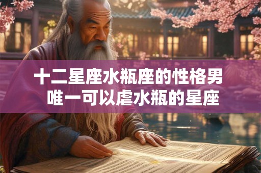 十二星座水瓶座的性格男  唯一可以虐水瓶的星座