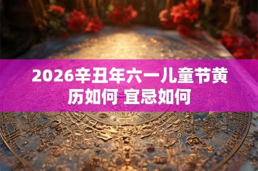 2026辛丑年六一儿童节黄历如何 宜忌如何