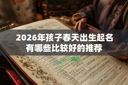 2026年孩子春天出生起名有哪些比较好的推荐