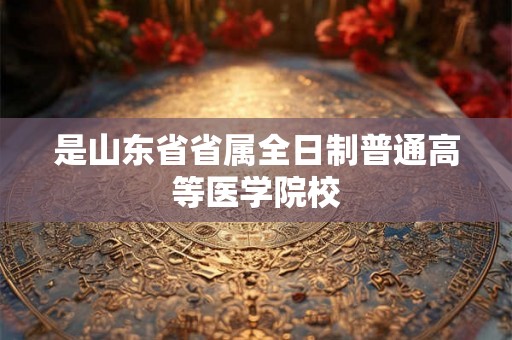 是山东省省属全日制普通高等医学院校