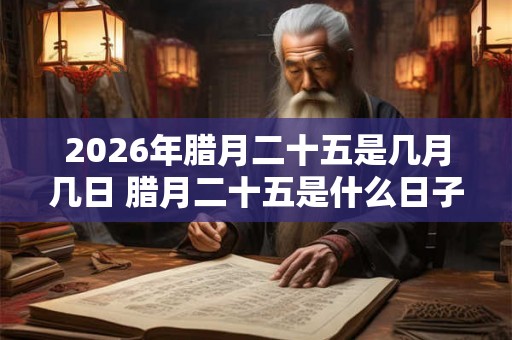 2026年腊月二十五是几月几日 腊月二十五是什么日子 2026年腊月二十五是几月几日 腊月二十五是什么日子
