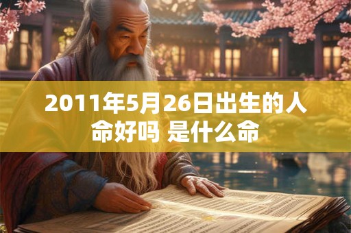 2011年5月26日出生的人命好吗 是什么命