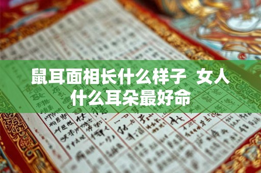 鼠耳面相长什么样子  女人什么耳朵最好命