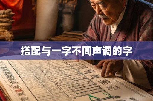 搭配与一字不同声调的字 搭配与一字不同声调的字