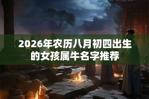 2026年农历八月初四出生的女孩属牛名字推荐