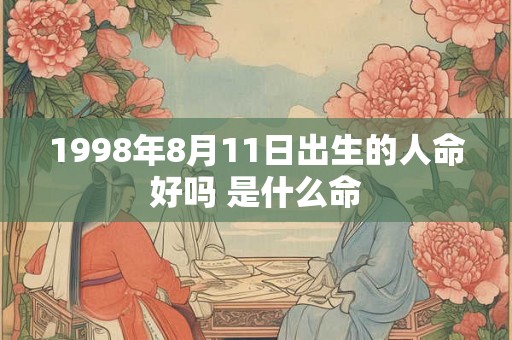 1998年8月11日出生的人命好吗 是什么命