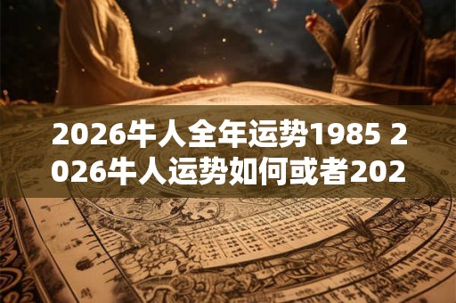 2026牛人全年运势1985 2026牛人运势如何或者2026年牛人运势展望