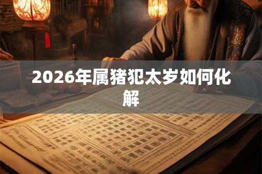 2026年属猪犯太岁如何化解 2026年属猪犯太岁如何化解