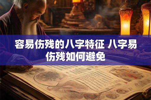 容易伤残的八字特征 八字易伤残如何避免