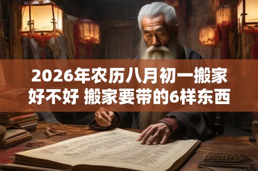 2026年农历八月初一搬家好不好 搬家要带的6样东西