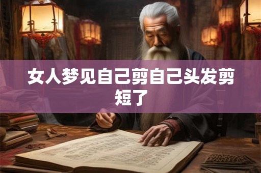 女人梦见自己剪自己头发剪短了