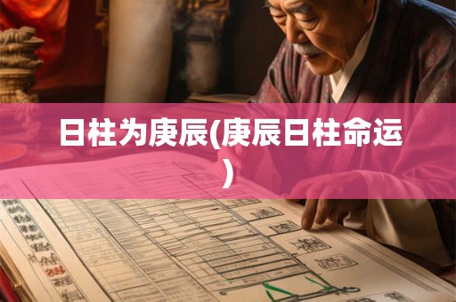 日柱为庚辰(庚辰日柱命运)